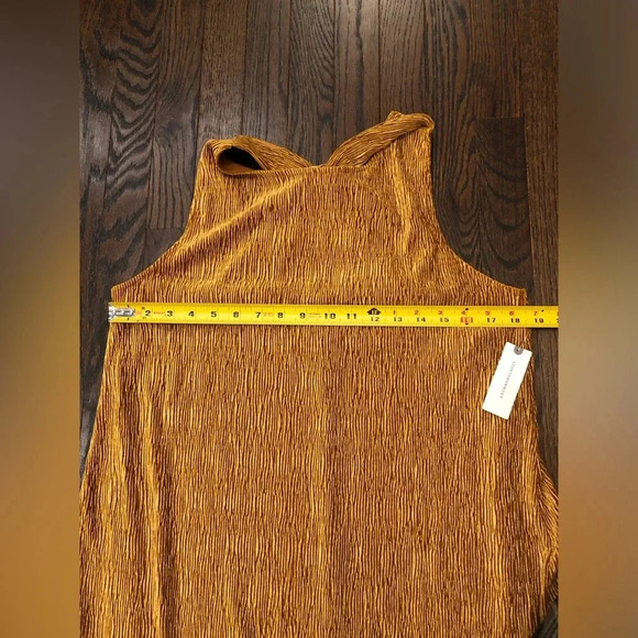 MAEVE by Anthropologie Women’s L Gold Adrienne Twist Back Velvet Dress - NWT!! - Picture 12 of 14